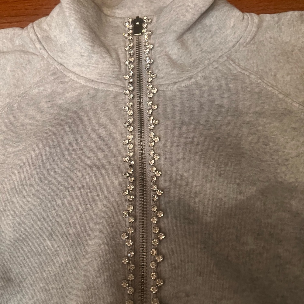 Express Heather Gray Fleece Jacket